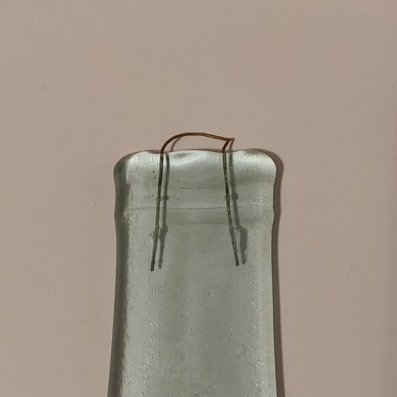 Kraken Black Spiced Rum Clear Glass Bottle Flattened Wall Hanging Trivet Spoon - Picture 4 of 4